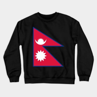 Nepalese Flag Crewneck Sweatshirt